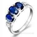 18k White Gold High Quality Sapphire Ring Fq-9043